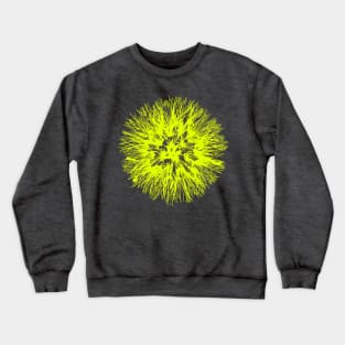 Make A Wish Dandelion Illustration In Yellow Crewneck Sweatshirt